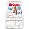 image:imageHuggies Skin Essentials Baby Wipes 99 Water 15 Packs 840 Wipes56 Count Pack of 10